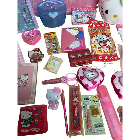 Hello Kitty Vintage 90’s Lot Clock Bath Set Notebook Stickers Wallet+ More - Picture 13 of 14